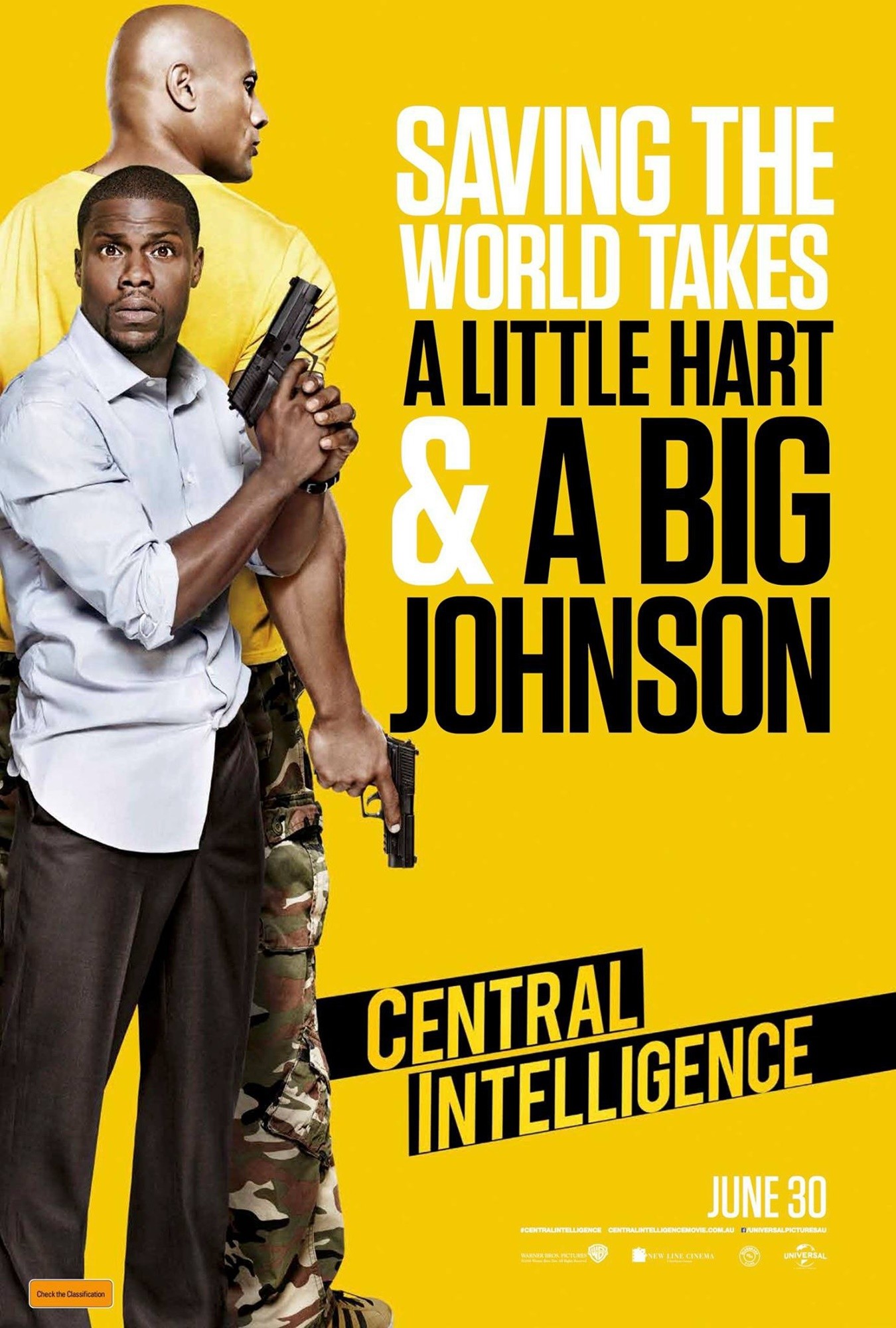 Poster of Warner Bros. Pictures' Central Intelligence (2016)