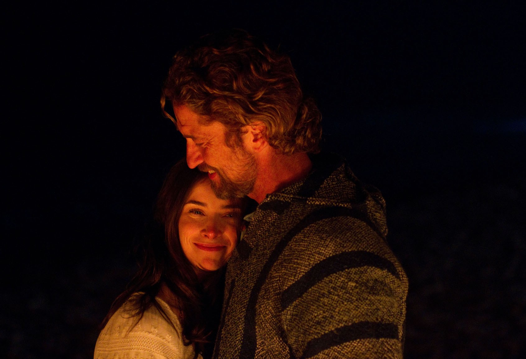 Abigail Spencer stars as Brenda Hesson and Gerard Butler stars as Frosty Hesson in 20th Century Fox's Chasing Mavericks (2012)