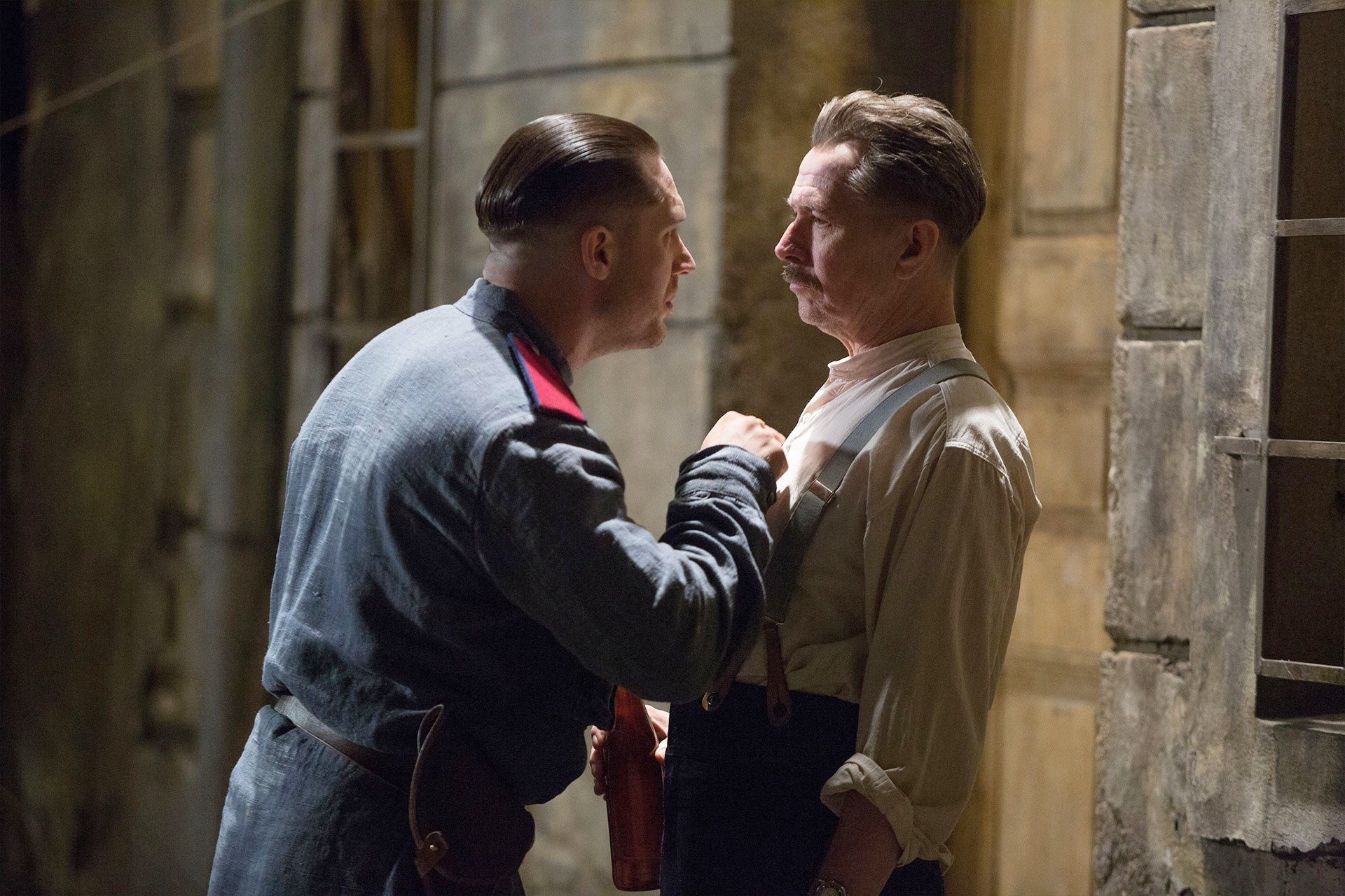 Tom Hardy stars as Leo Demidov and Gary Oldman stars as Timur Nesterov in Summit Entertainment's Child 44 (2015). Photo credit by Larry Horricks.