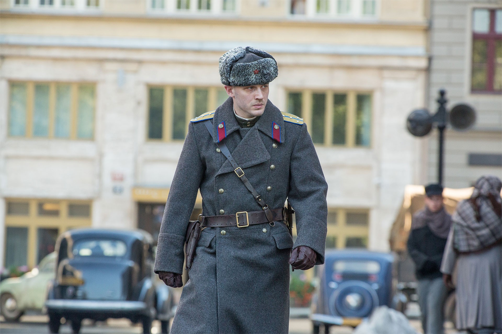 Tom Hardy stars as Leo Demidov in Summit Entertainment's Child 44 (2015). Photo credit by Slobodan Pikula.