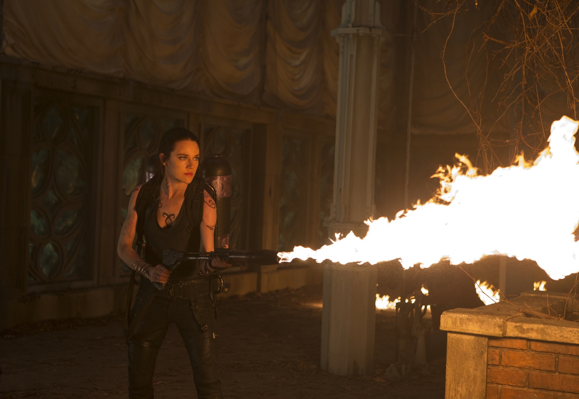 Jemima West stars as Isabelle Lightwood in Screen Gems' The Mortal Instruments: City of Bones (2013). Photo credit by Rafy.