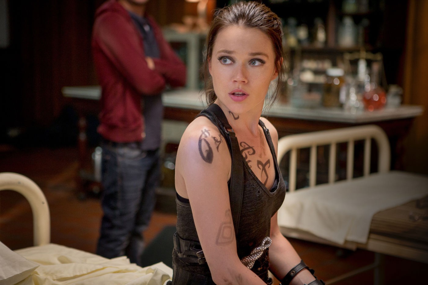 Jemima West stars as Isabelle Lightwood in Screen Gems' The Mortal Instruments: City of Bones (2013). Photo credit by Rafy.