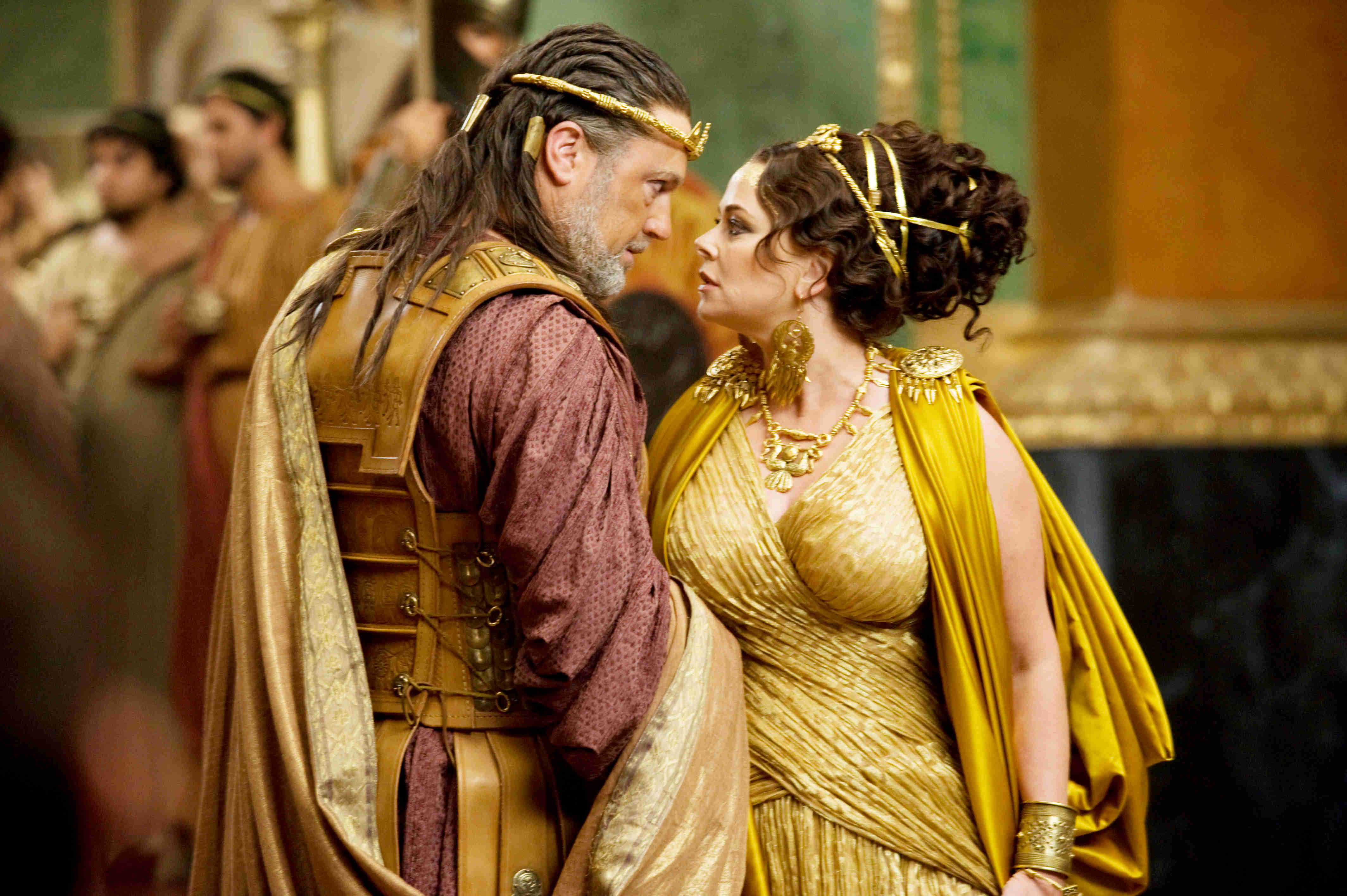 Vincent Regan stars as Kepheus and Polly Walker stars as Cassiopeia in Warner Bros. Pictures' Clash of the Titans (2010)