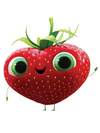 Barry the Strawberry from Columbia Pictures' Cloudy with a Chance of Meatballs 2 (2013)