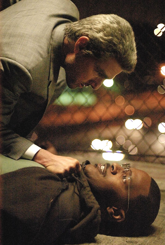 Tom Cruise and Jamie Foxx in DreamWorks' Collateral (2004)
