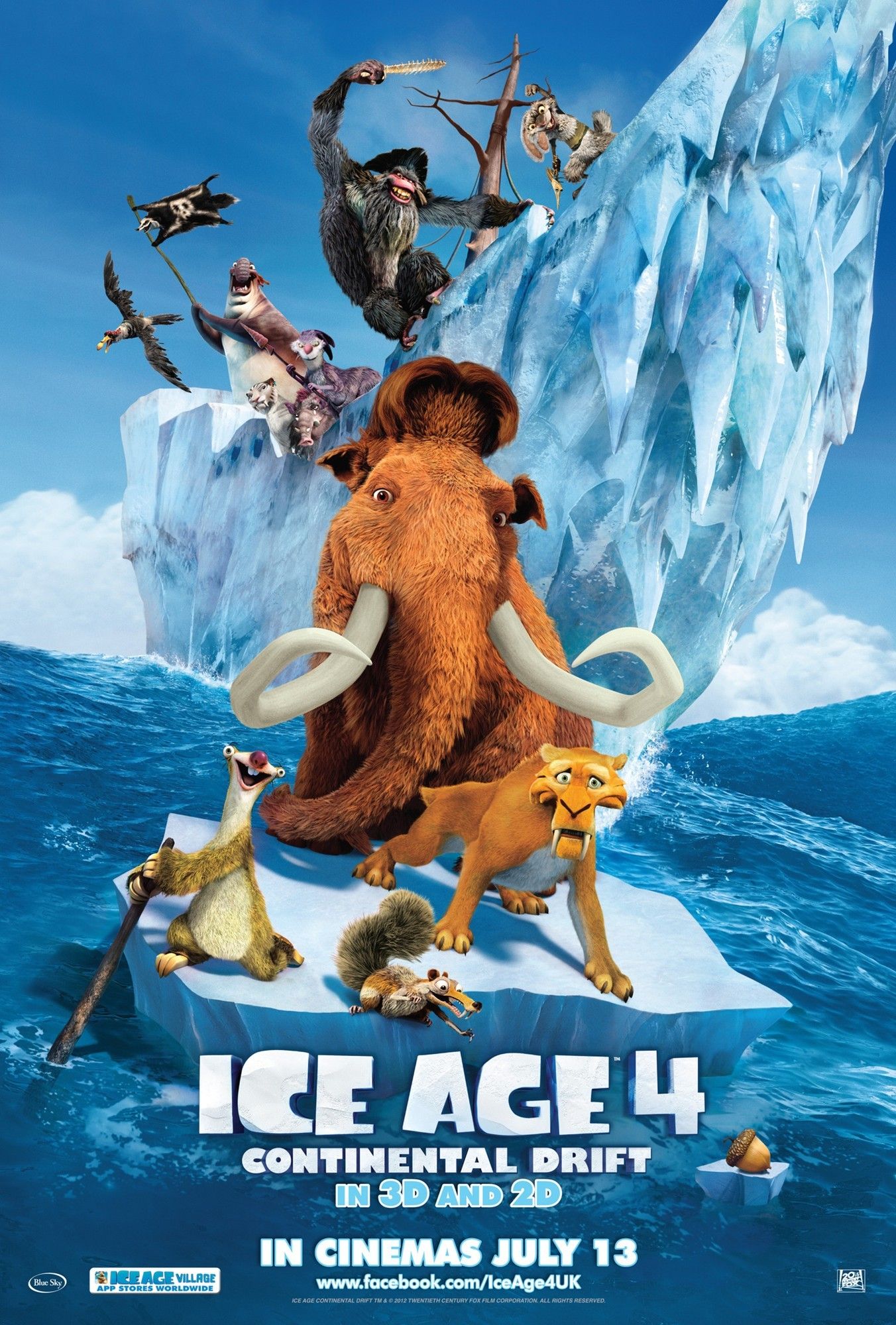 დიდი გამყინვარება 4 / Ice Age: Continental Drift / qartulad