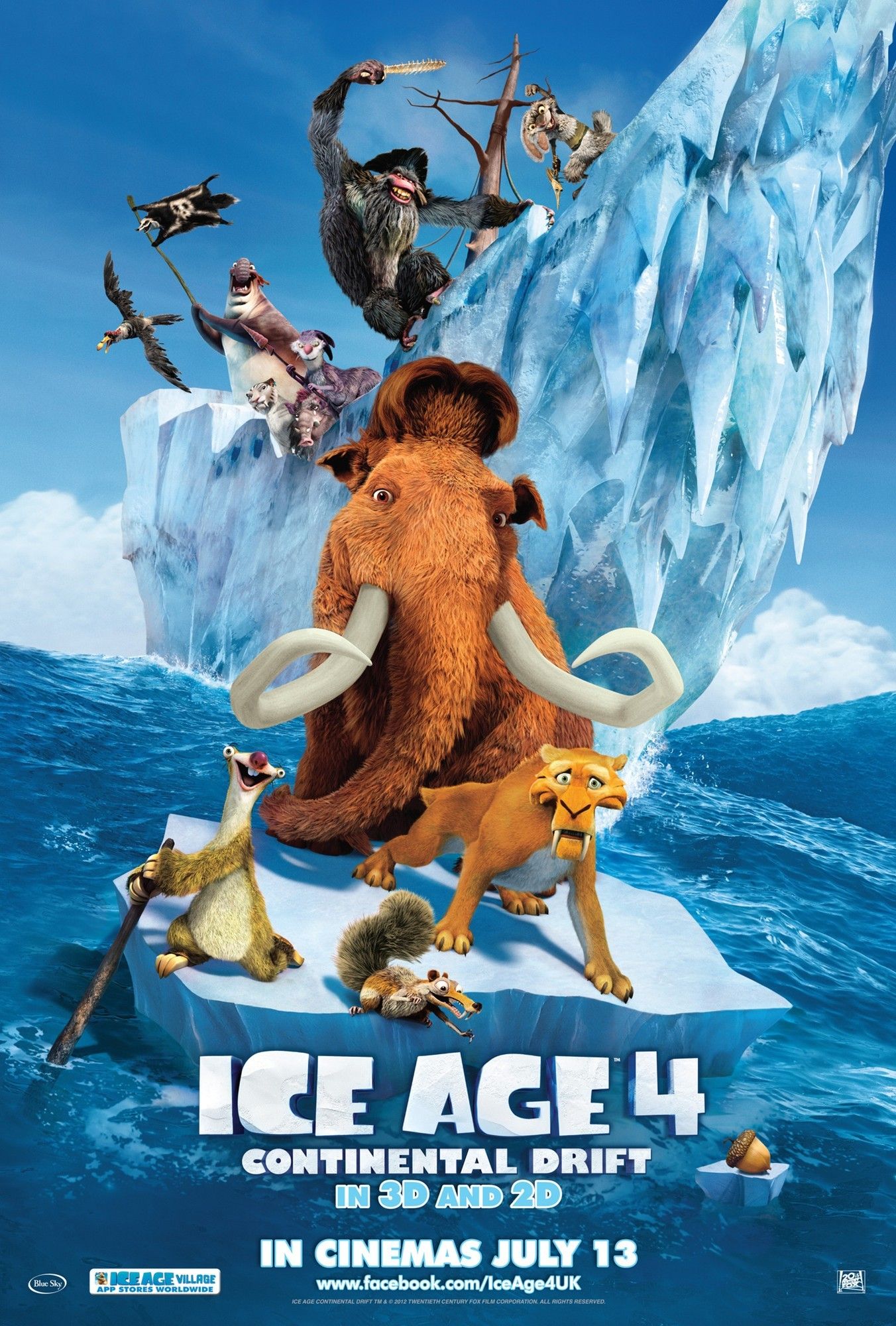 Poster of 20th Century Fox's Ice Age: Continental Drift (2012)