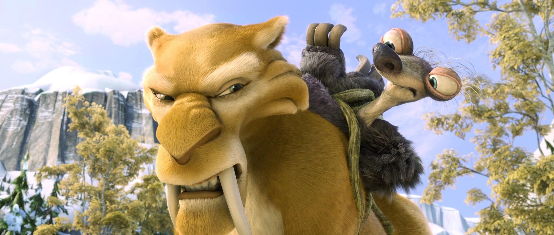 Diego and Granny from 20th Century Fox's Ice Age: Continental Drift (2012)