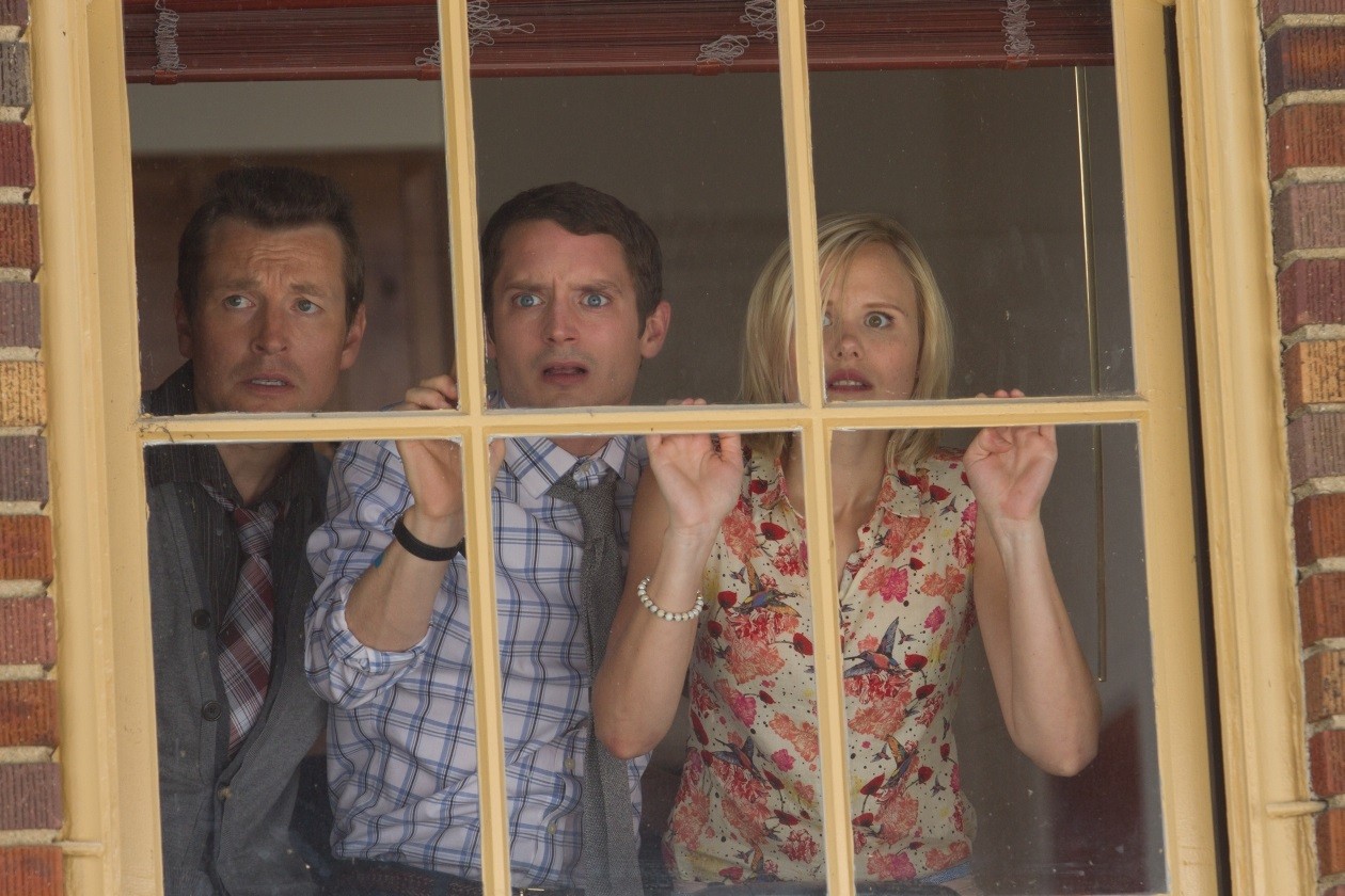 Leigh Whannell, Elijah Wood and Alison Pill in Lionsgate Films' Cooties (2015)