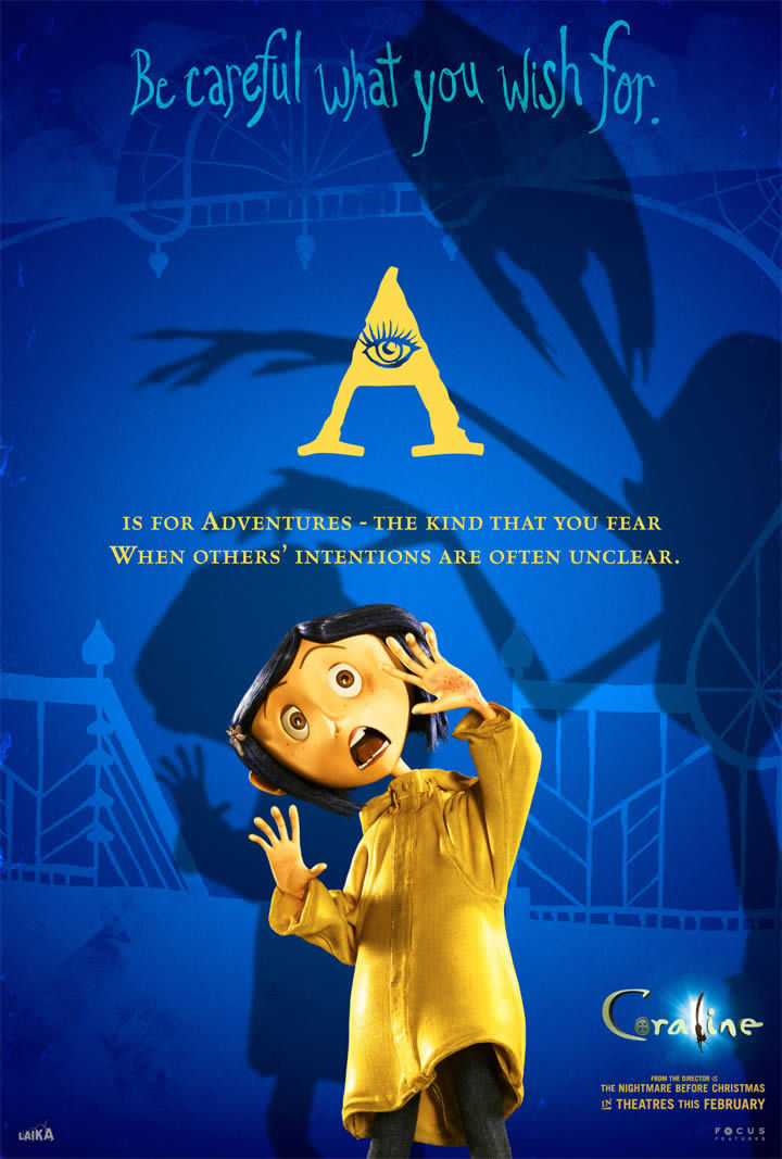 Coraline Alphabet Cards