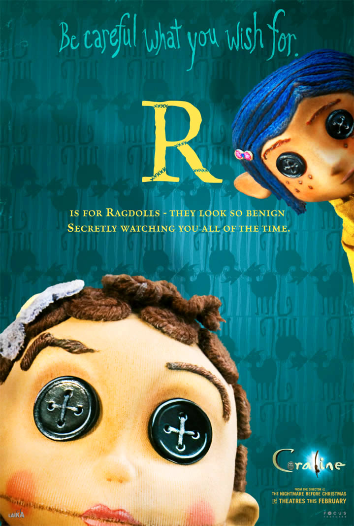 Coraline Alphabet Cards