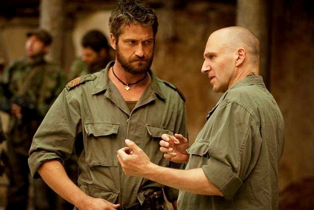 Gerard Butler stars as Tullus Aufidius and Ralph Fiennes stars as Coriolanus in The Weinstein Company's Coriolanus (2012)