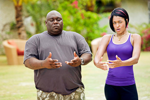 Faizon Love and Kali Hawk in Universal Pictures' Couples Retreat (2009)