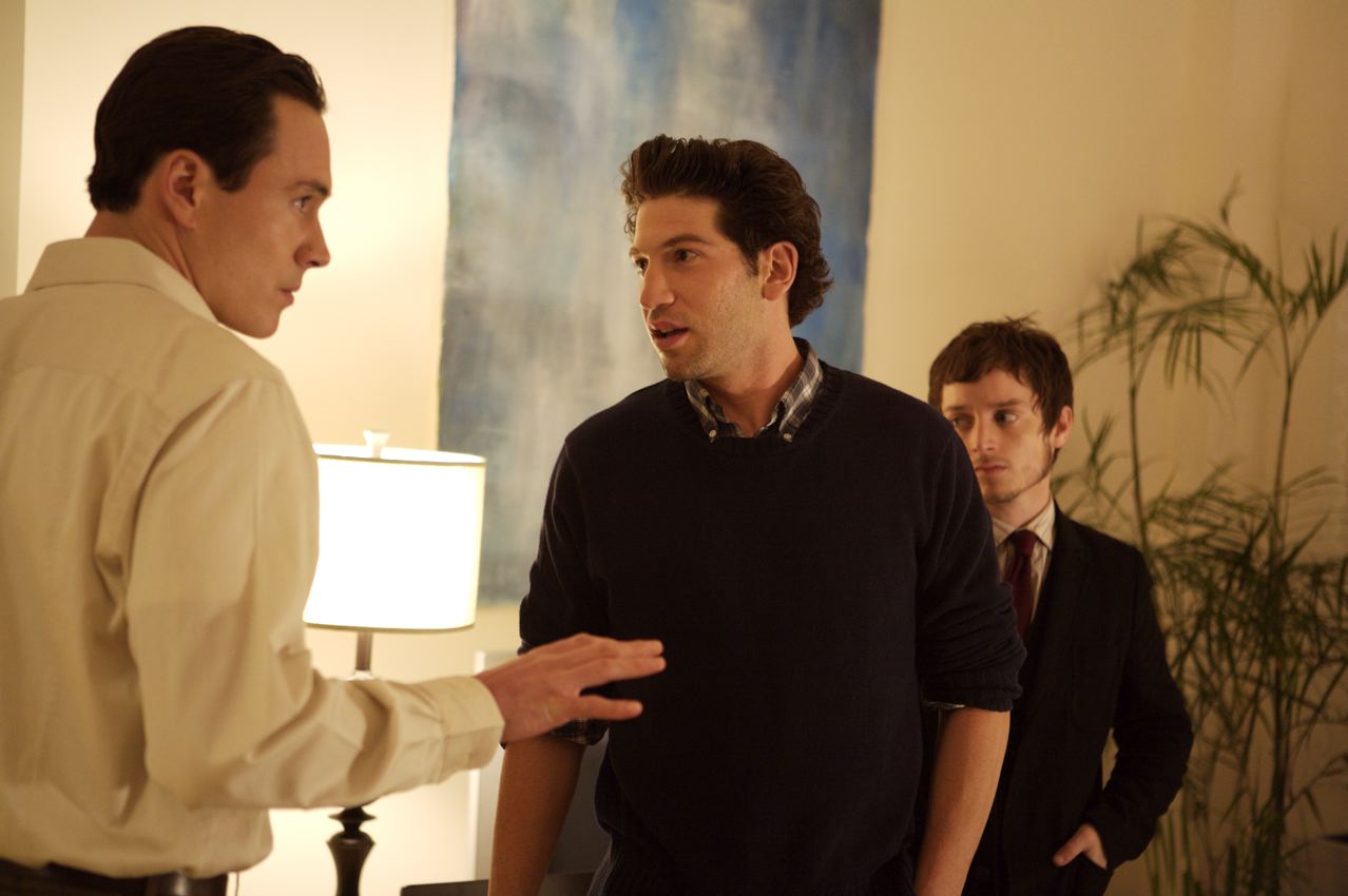 Chris Klein as George Rifkin, Jon Bernthal as Dixon and Elijah Wood as Aaron Feller in First Look Studios' Day Zero (2008)