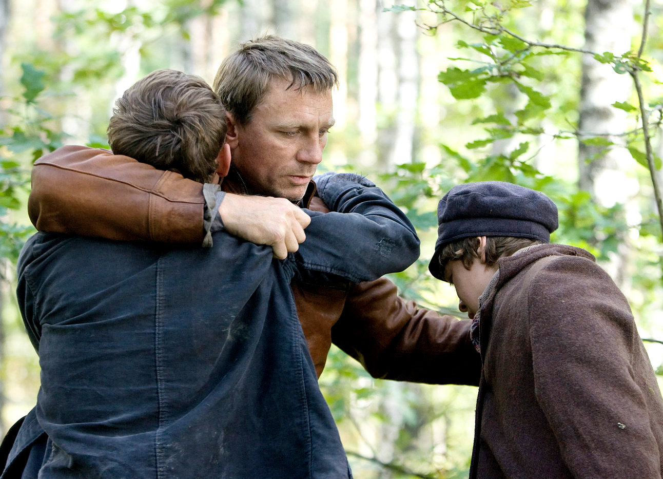 Jamie Bell, Daniel Craig and George MacKay in Paramount Vantage's Defiance (2009)
