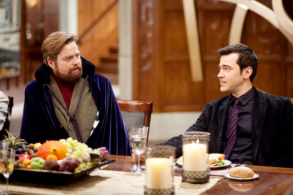 Zach Galifianakis stars as Therman and Ron Livingston stars as Caldwel in Paramount Pictures' Dinner for Schmucks (2010)