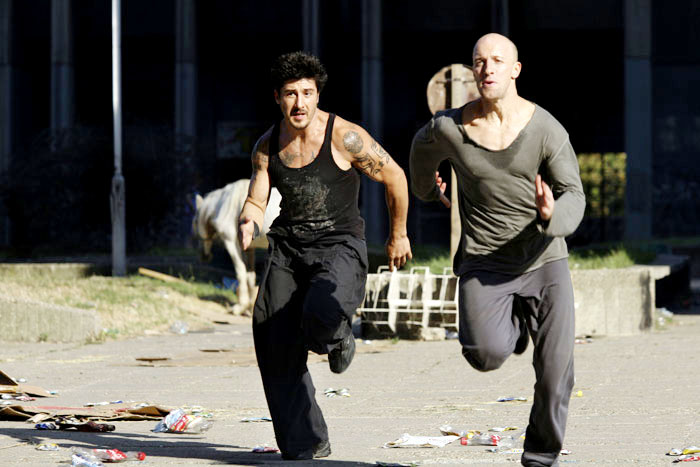 David Belle stars as Leito and Cyril Raffaelli stars as Capt. Damien Tomaso in Magnet Releasing's District 13: Ultimatum (2010)