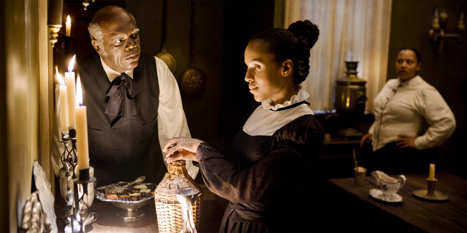 Samuel L. Jackson stars as Stephen and Kerry Washington stars as Broomhilda von Shaft in The Weinstein Company's Django Unchained (2012)