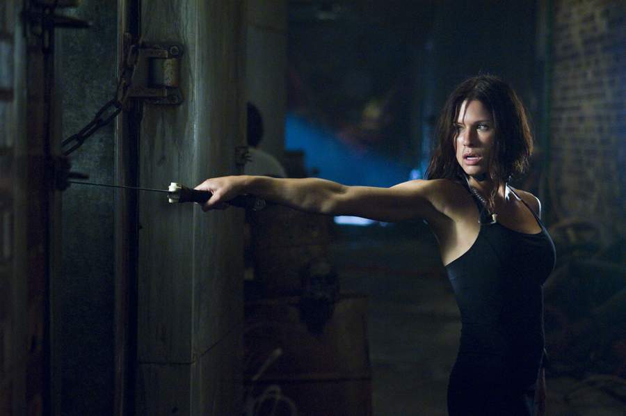 Rhona Mitra as Eden Sinclair in Rogue Pictures' Doomsday (2008)