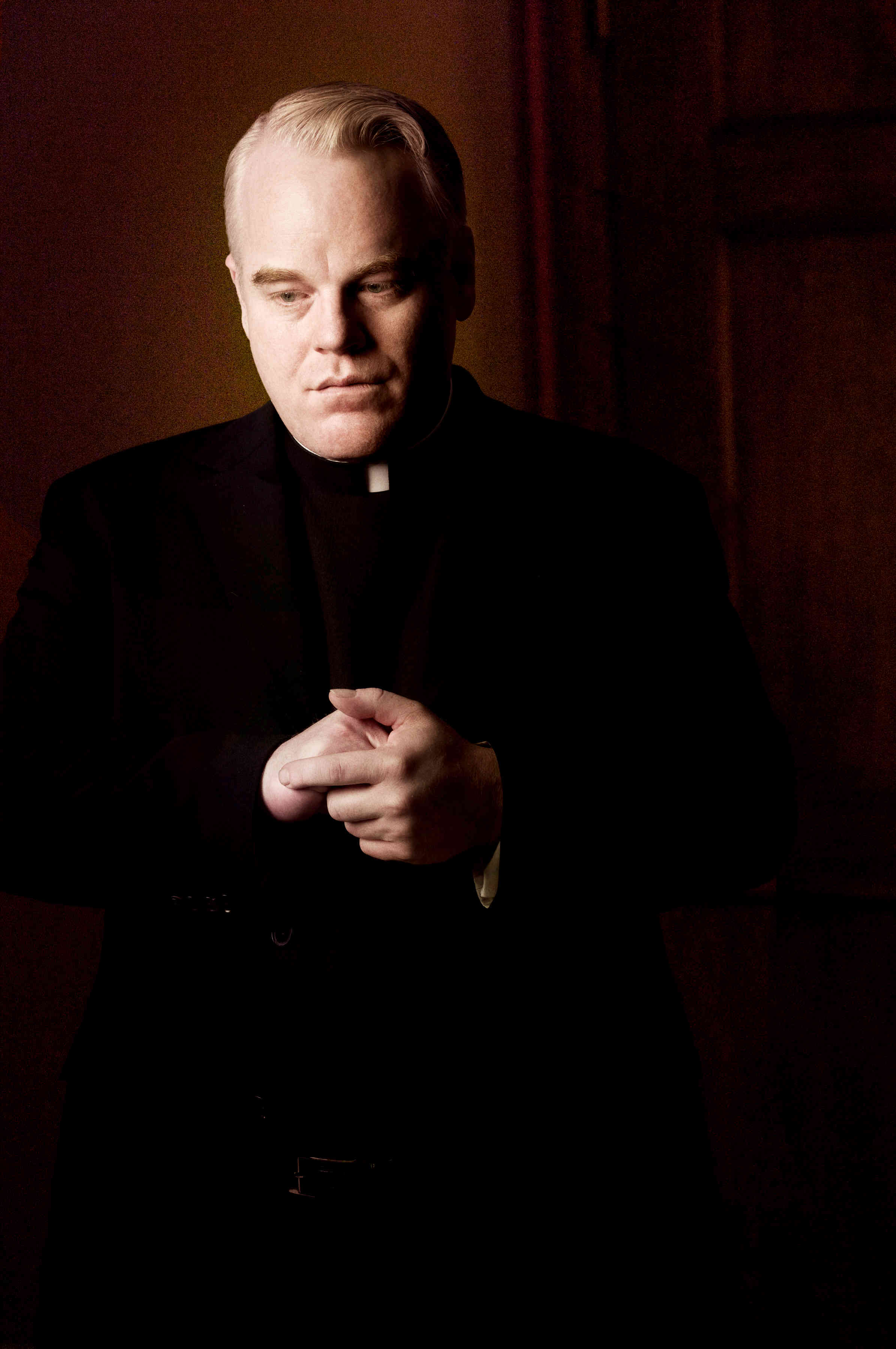 Philip Seymour Hoffman stars as Father Brendan Flynn in Miramax Films' Doubt (2008). Photo credit by Brigitte Lacombe/Andrew Schwartz.