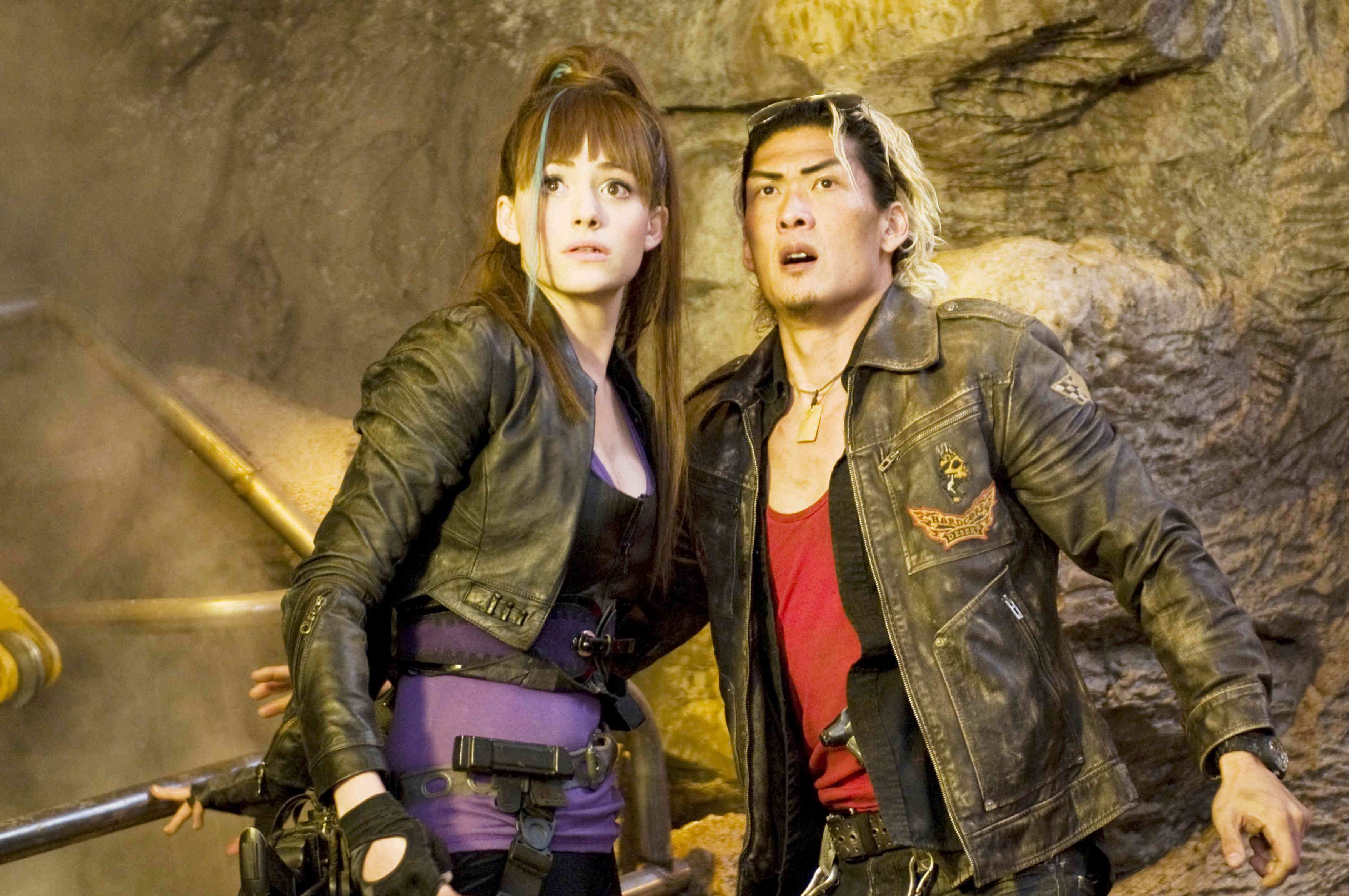 Emmy Rossum stars as Bulma and Joon Park stars as Yamcha in The 20th Century Fox Pictures' Dragonball Evolution (2009)