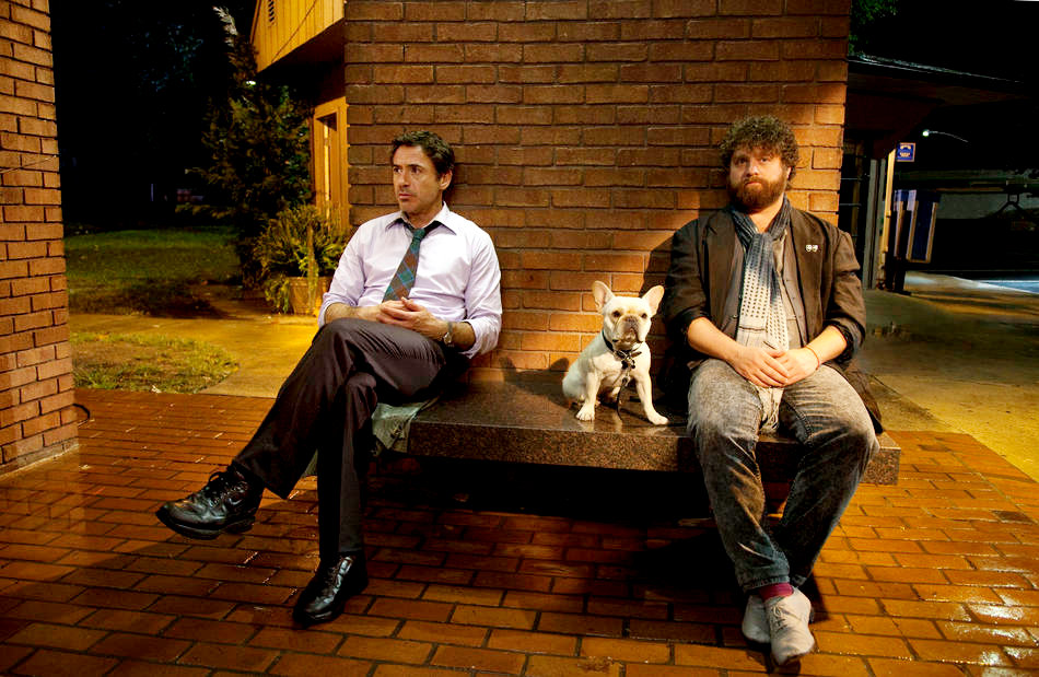 Robert Downey Jr. stars as Peter Highman and Zach Galifianakis stars as Ethan Tremblay in Warner Bros. Pictures' Due Date (2010)