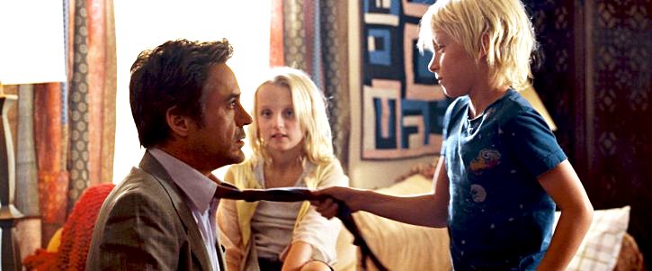 Robert Downey Jr., Jakob Ulrich, Naiia Ulrich in Warner Bros. Pictures' Due Date (2010)