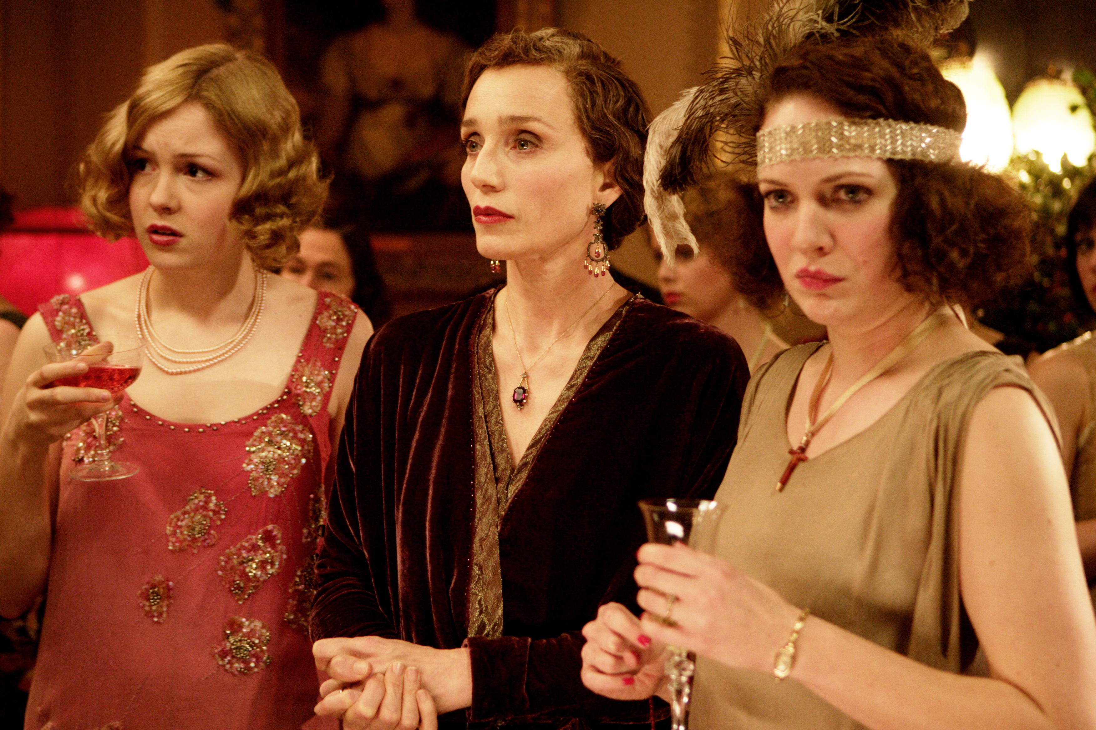 Kimberley Nixon, Kristin Scott Thomas and Katherine Parkinson in Ealing Studios' Easy Virtue (2009)