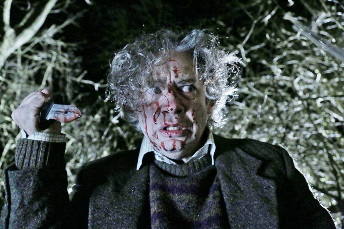 Dexter Fletcher stars as Mr. Thatcher in Evolution Pictures' Eat Local (2017)