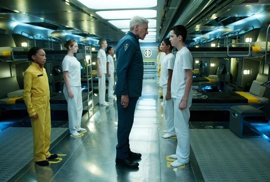 Harrison Ford, Suraj Partha and Asa Butterfield in Summit Entertainment's Ender's Game (2013)
