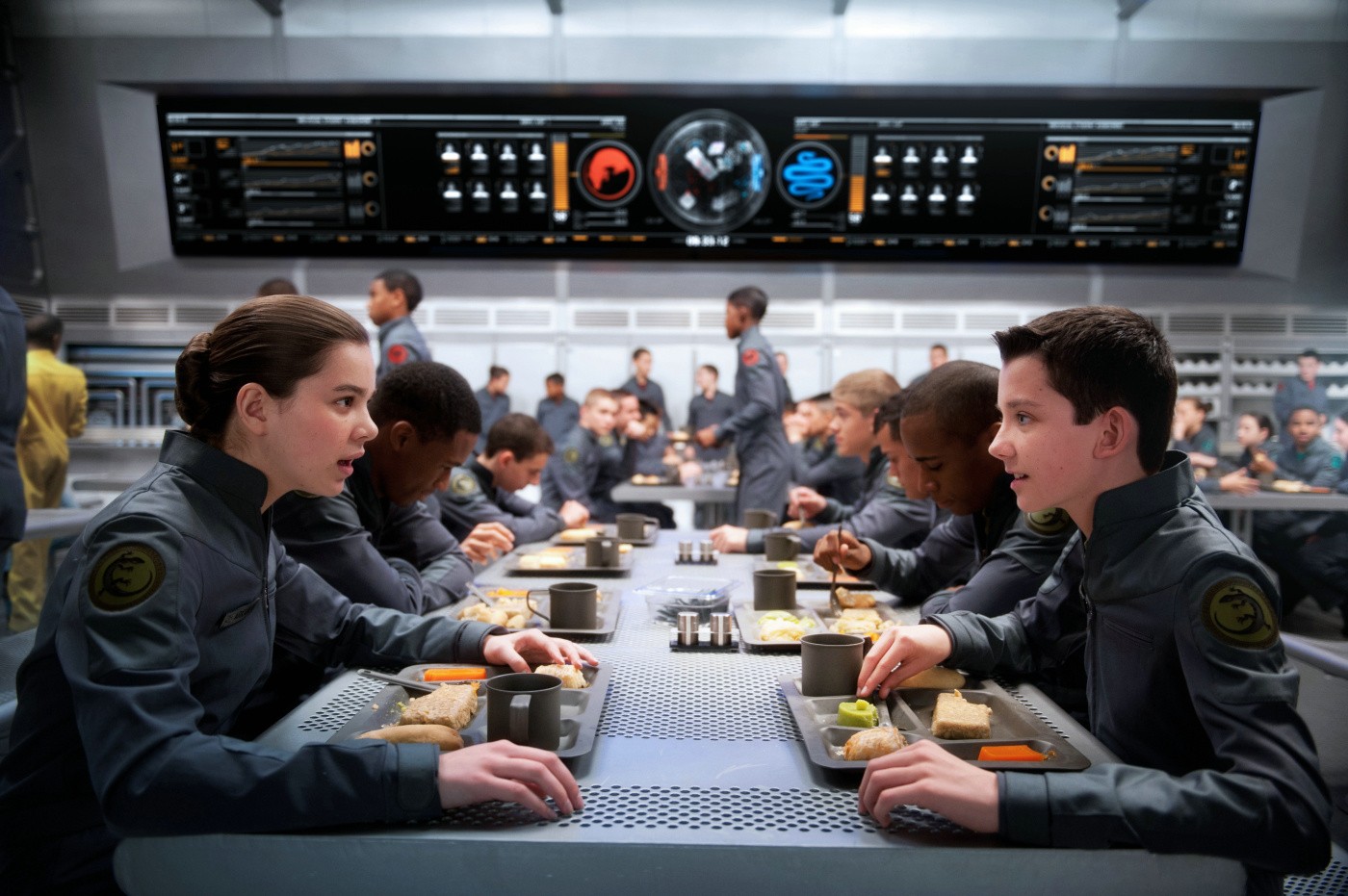 Hailee Steinfeld stars as Petra Arkanian and  Asa Butterfield 	stars as Ender Wiggin in Summit Entertainment's Ender's Game (2013)