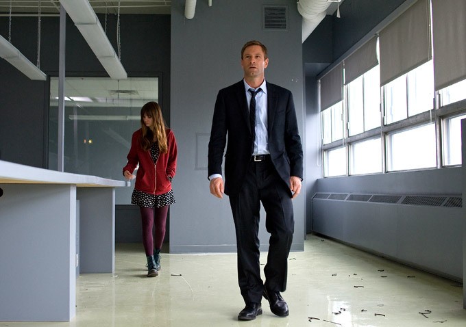 Liana Liberato stars as Amy and Aaron Eckhart stars as Ben Logan in Radius-TWC's Erased (2013)