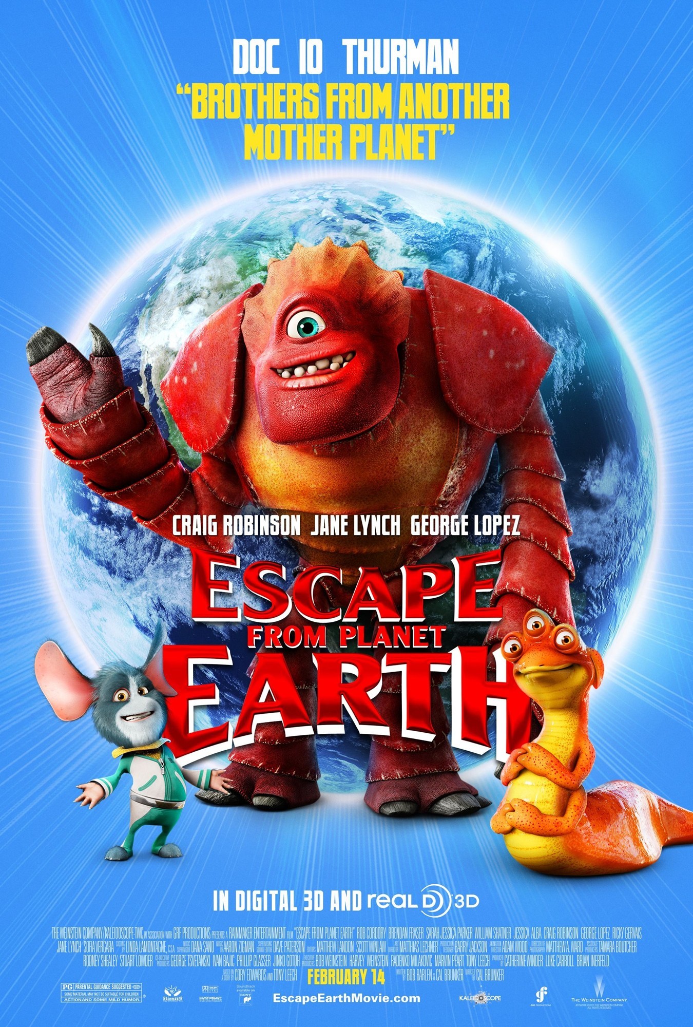 Poster of The Weinstein Company's Escape from Planet Earth (2013)