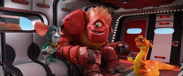Doc, Io and Thurman in The Weinstein Company's Escape from Planet Earth (2013)