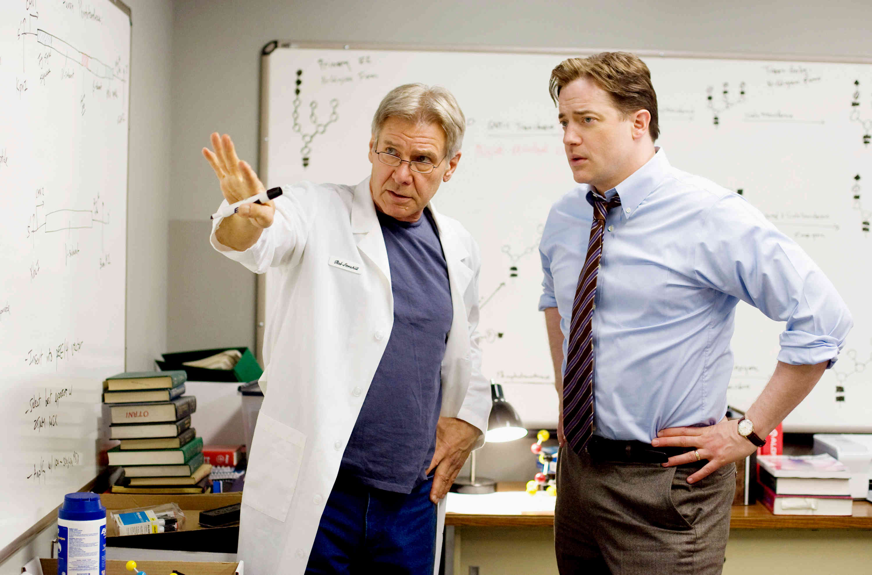 Harrison Ford stars as Dr. Robert Stonehill and Brendan Fraser stars as John Crowley in CBS Films' Extraordinary Measures (2010)