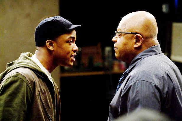 Collins Pennie stars as Malik and Charles S. Dutton stars as Alvin Dowd in MGM's Fame (2009). Photo credit by Saeed Adyani.