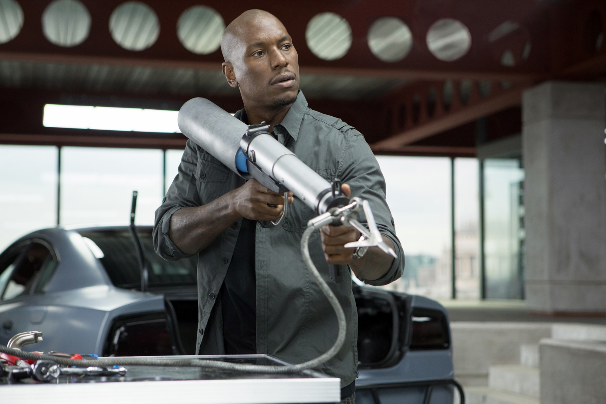 Tyrese Gibson stars as Roman Pearce in Universal Pictures' Fast and Furious 6 (2013)