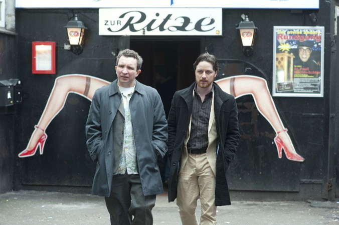 Eddie Marsan stars as Bladesey and James McAvoy stars as Bruce Robertson in Magnolia Pictures' Filth (2014)