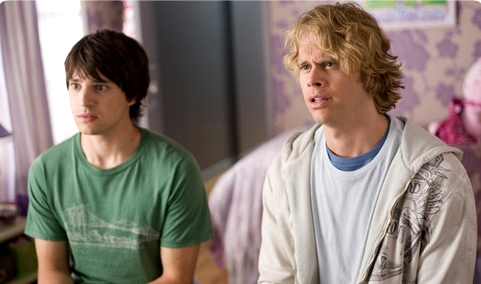 Nicholas D'Agosto stars as Shawn Colfax and Eric Christian Olsen stars as Nick Brady in Screen Gems' Fired Up (2009)