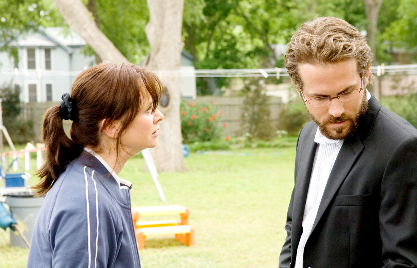 Emily Watson stars as Jane Lawrence and Ryan Reynolds stars as Michael Waechter in Senator International's Fireflies in the Garden (2011)