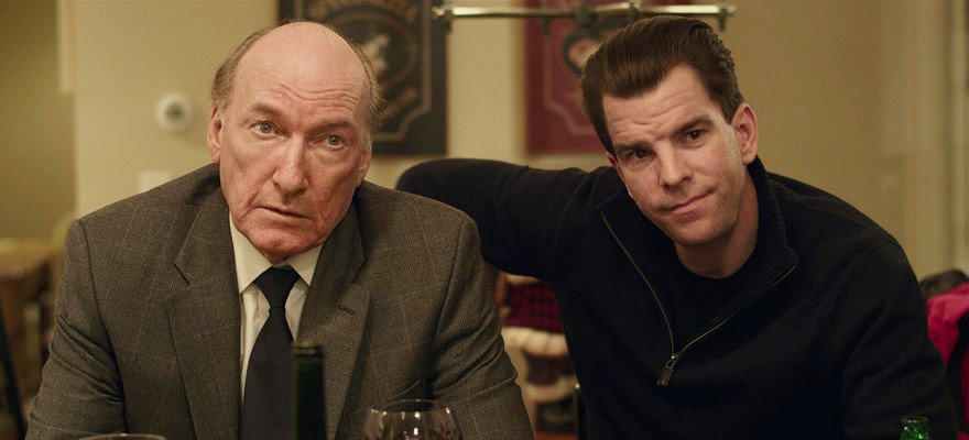 Noah Emmerich stars as FX and Edward Burns stars as Gerry in Tribeca Film's The Fitzgerald Family Christmas (2012)