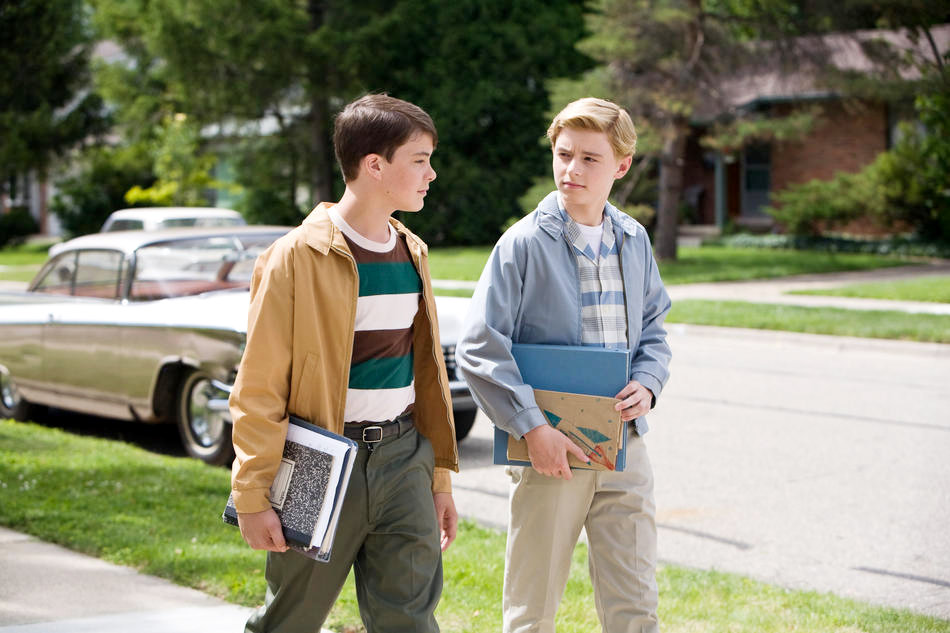 Israel Broussard stars as Garrett and Callan McAuliffe stars as Bryce in Warner Bros. Pictures' Flipped (2010)