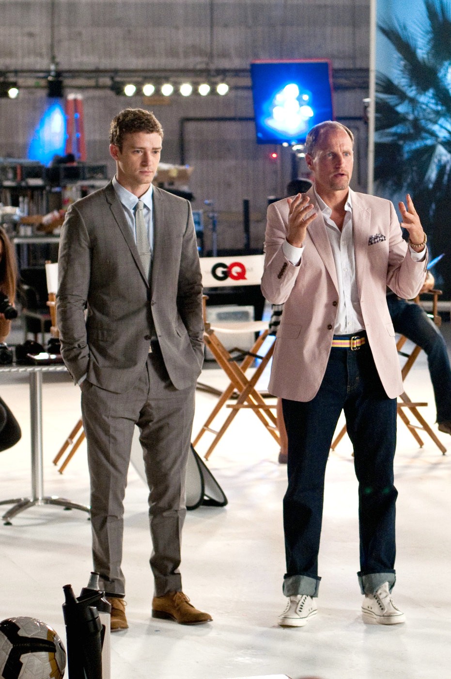 Justin Timberlake stars as Dylan and Woody Harrelson stars as Tommy in Screen Gems' Friends with Benefits (2011)