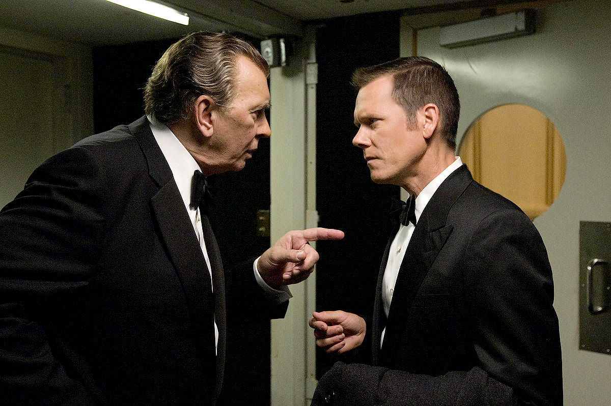 Frank Langella stars as Richard Nixon and Kevin Bacon stars as Jack Brennan in Universal Pictures' Frost/Nixon (2008)