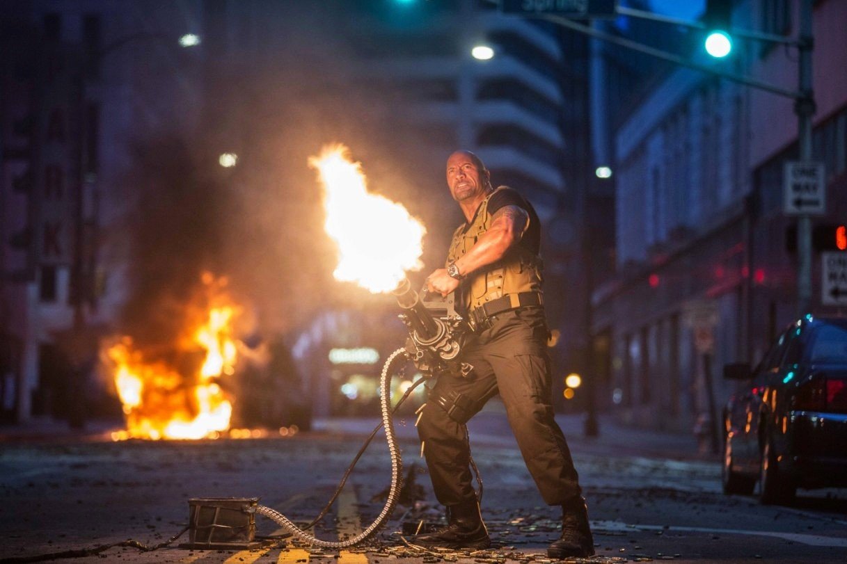 The Rock stars as Luke Hobbs in Universal Pictures' Furious 7 (2015)