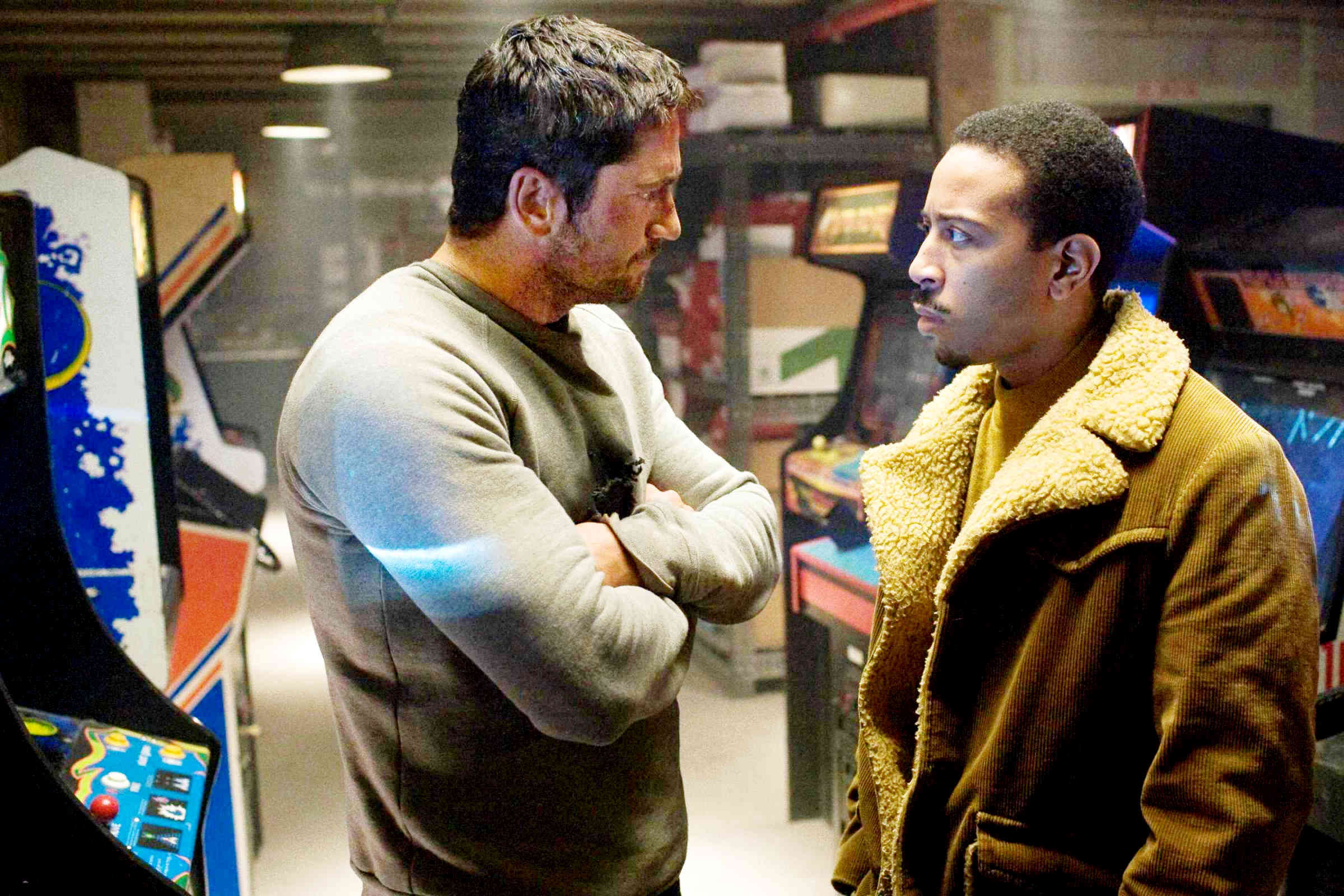 Gerard Butler stars as Kable and Ludacris stars as Humanz Brother in Lionsgate Films' Gamer (2009)