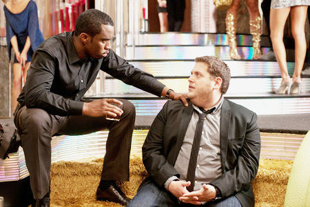 P. Diddy stars as Sergio Roma andJonah Hill stars as Aaron Greenberg in Universal Pictures' Get Him to the Greek (2010)