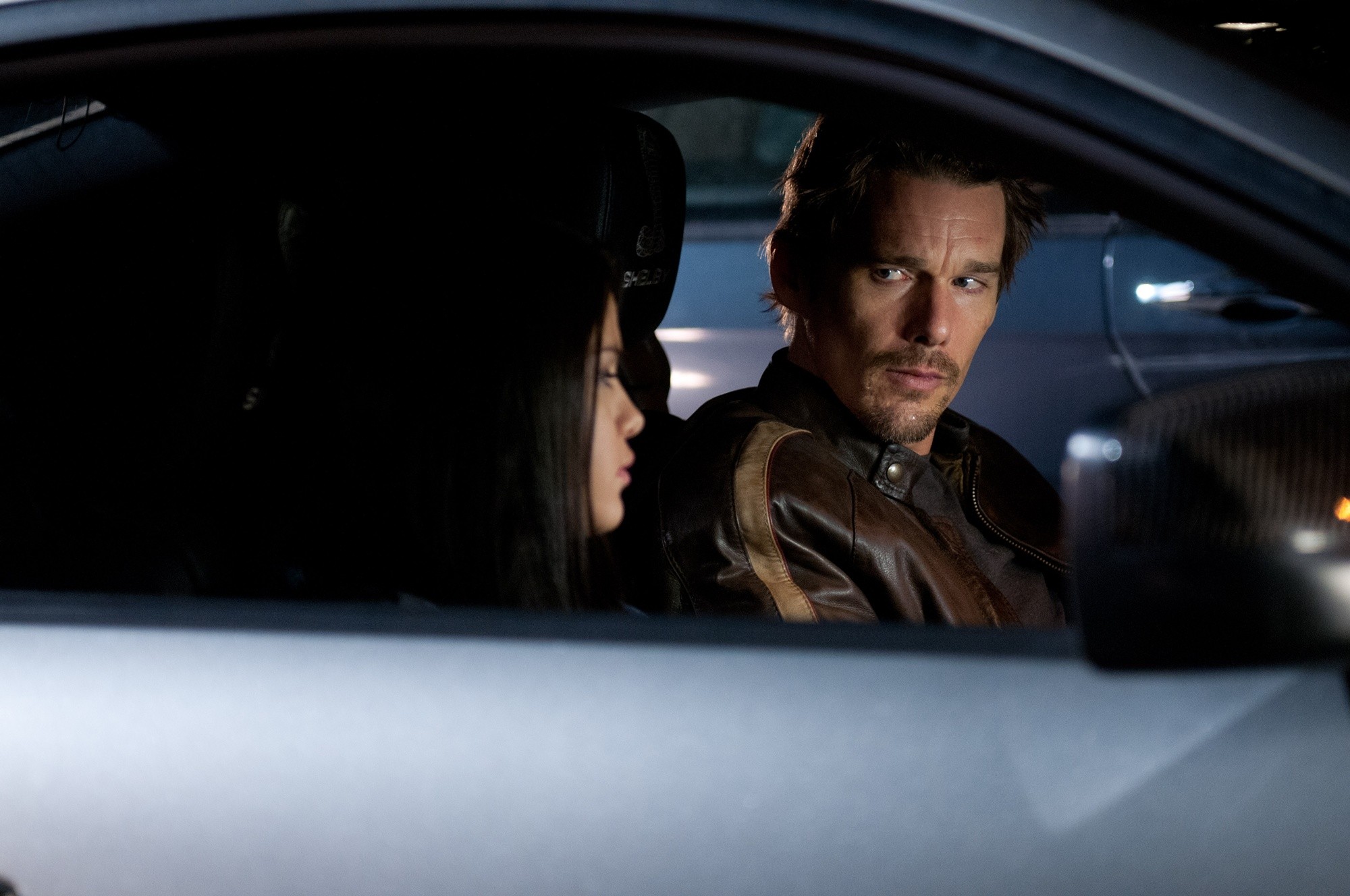 Selena Gomez stars as The Kid and Ethan Hawke stars as Brent in Warner Bros. Pictures' Getaway (2013)