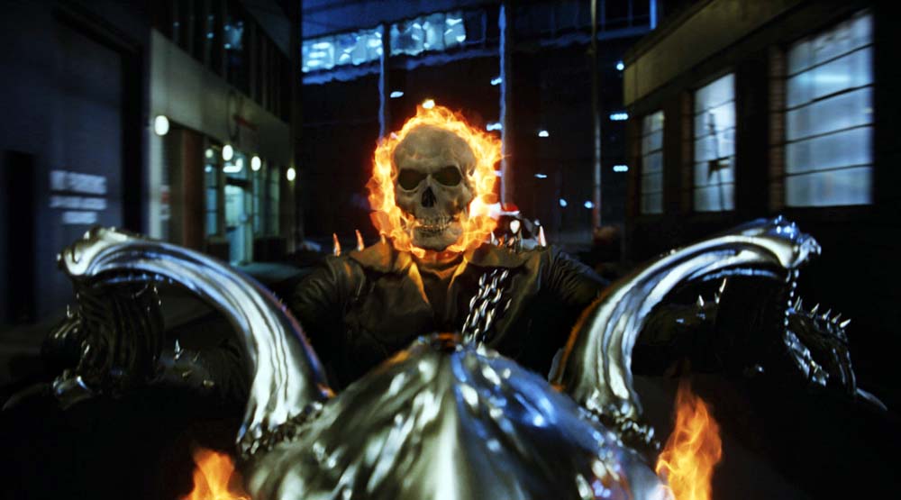 Nicolas Cage as Ghost Rider in Columbia Pictures' Ghost Rider (2007)