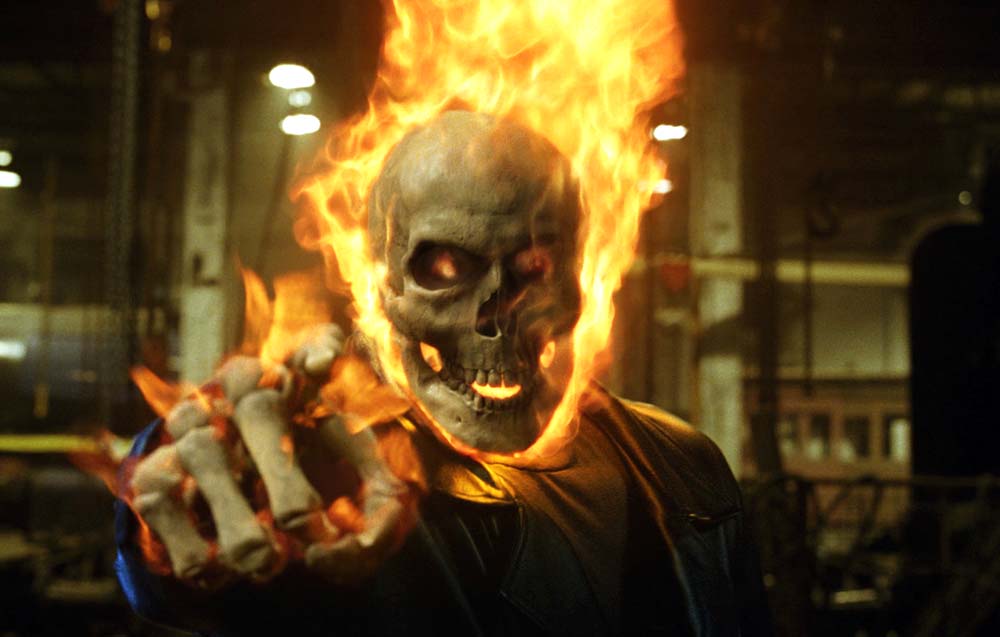 Nicolas Cage as Ghost Rider in Columbia Pictures' Ghost Rider (2007)